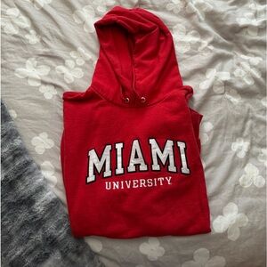 Miami of Ohio red sweatshirt